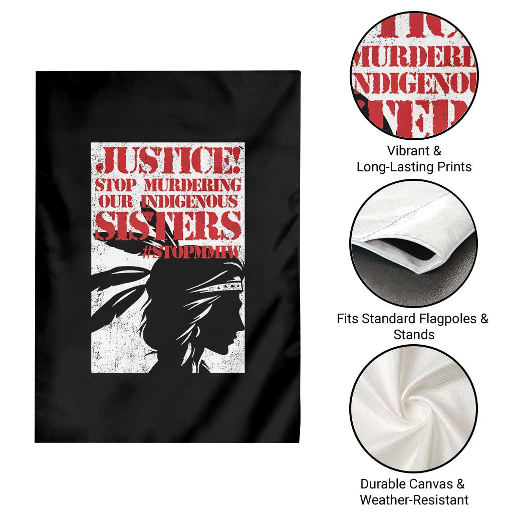 MMIW Awareness Garden Flag Justice Stop Murdering Our Indigenous Sisters TS10 Print Your Wear