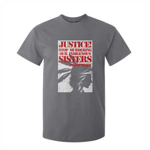 MMIW Awareness T Shirt For Kid Justice Stop Murdering Our Indigenous Sisters TS10 Charcoal Print Your Wear