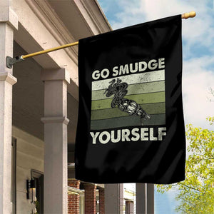 Go Smudge Yourself Garden Flag Funny Sage Bundle Smudging Feather TS10 Print Your Wear