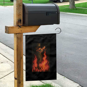 Funny Halloween Witch Garden Flag Witch Lighting Cigarette With Flames Occult Unholy TS10 Print Your Wear