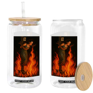 Funny Halloween Witch Glass Can Witch Lighting Cigarette With Flames Occult Unholy TS10 Print Your Wear