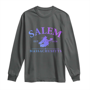 1692 They Missed One Long Sleeve Shirt Halloween Salem Witch Trials TS10 Dark Heather Print Your Wear