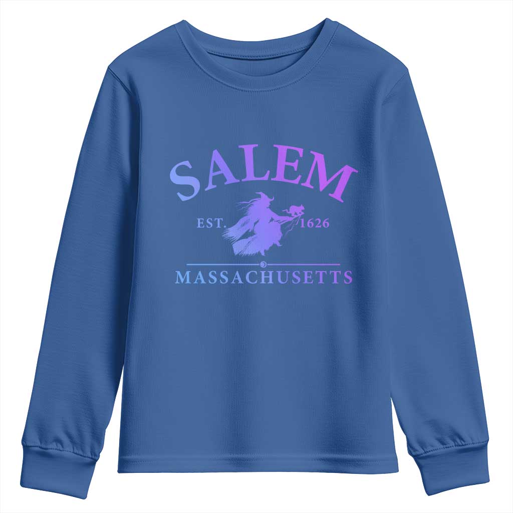 1692 They Missed One Youth Sweatshirt Halloween Salem Witch Trials TS10 Royal Blue Print Your Wear