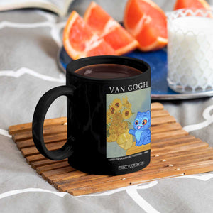 Van Gogh Kpop Fan Coffee Mug Blue Tiger Vintage Art Sunflower Cat TS10 Print Your Wear