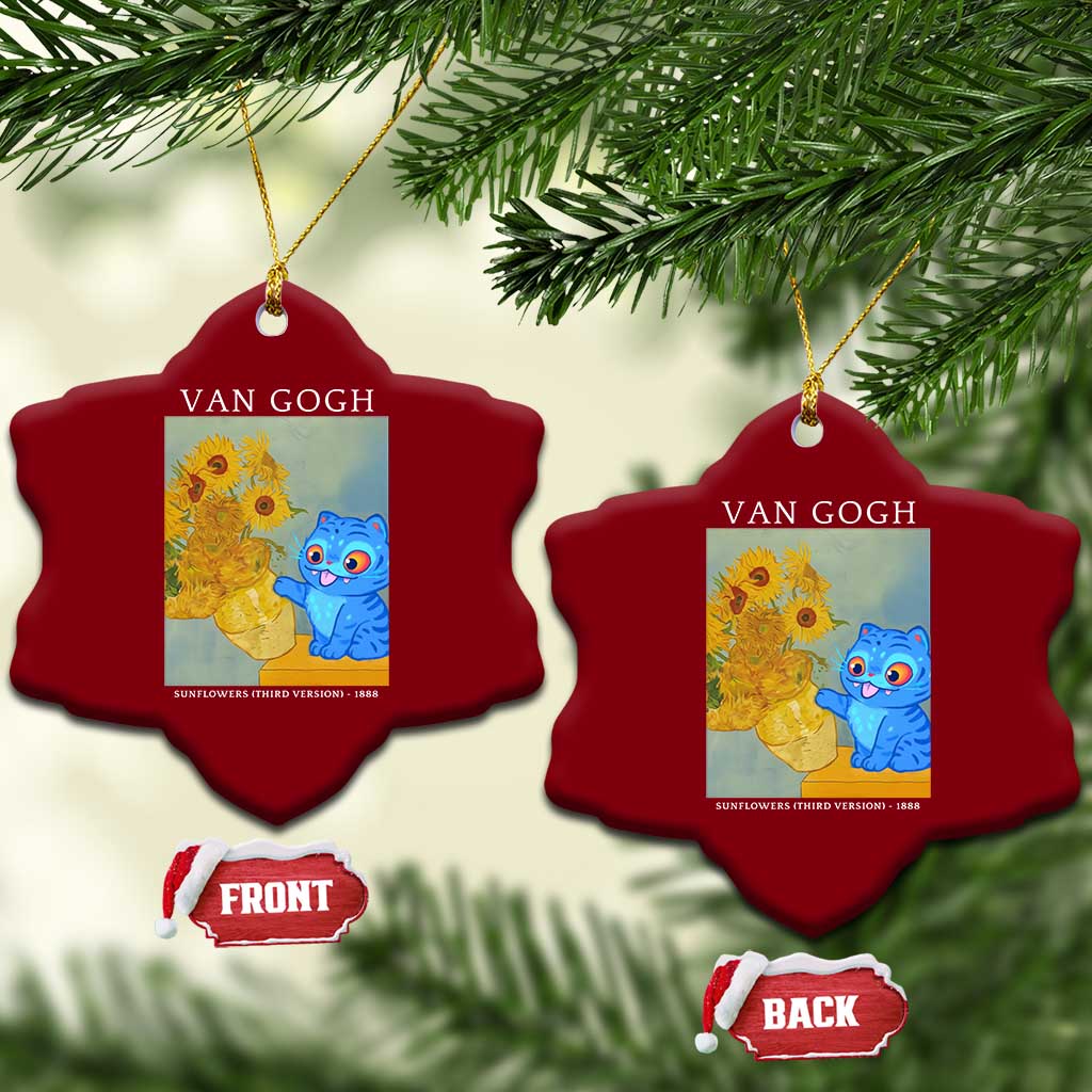 Van Gogh Kpop Fan Ceramic Ornament Blue Tiger Vintage Art Sunflower Cat TS10 Print Your Wear