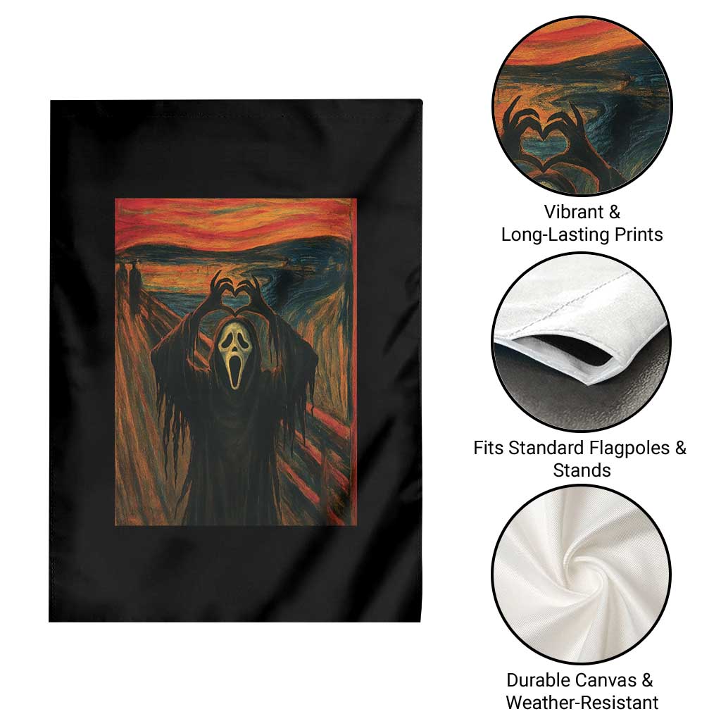 Ghost Heart Hands Garden Flag Scary Face Horror Halloween TS10 Print Your Wear