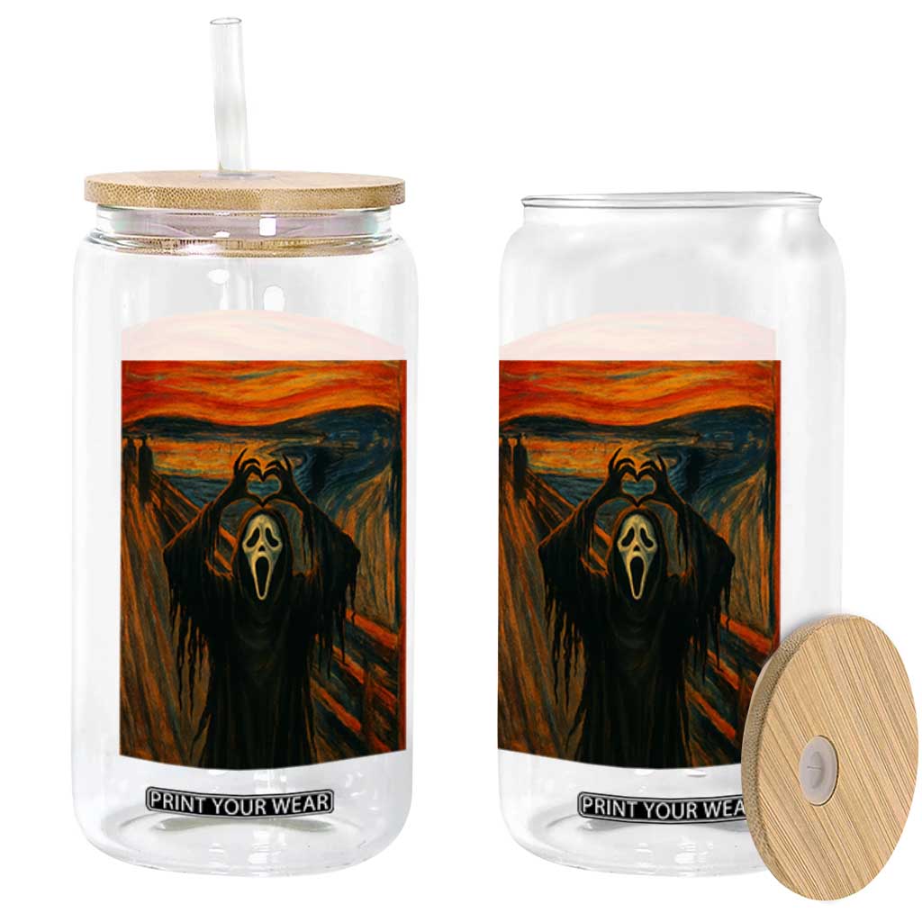 Ghost Heart Hands Glass Can Scary Face Horror Halloween TS10 Print Your Wear