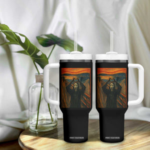 Ghost Heart Hands Tumbler With Handle Scary Face Horror Halloween TS10 Print Your Wear