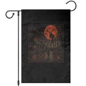 Wendigo Halloween Garden Flag Vintage Deer Skull Spooky Night Graphic TS10 Black Print Your Wear