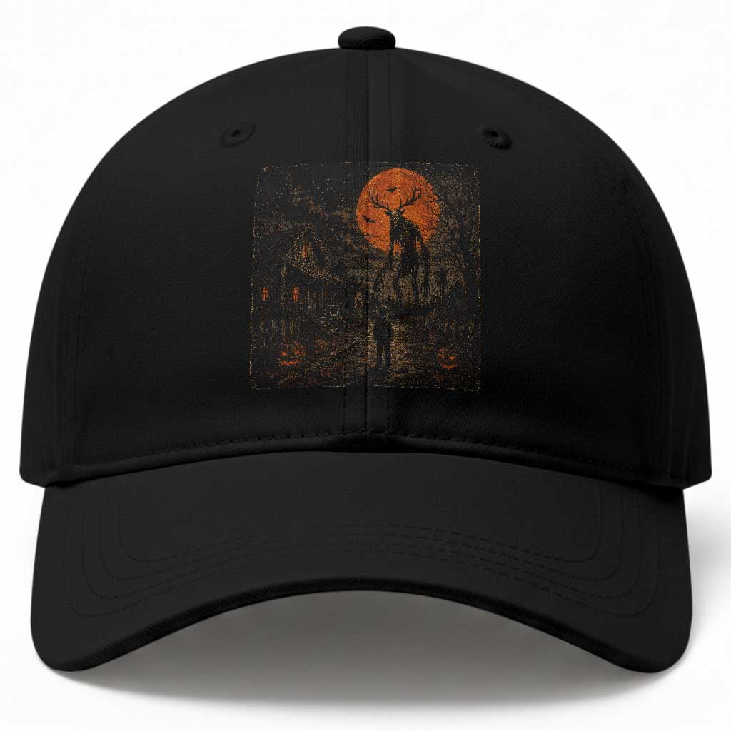 Wendigo Halloween Baseball Cap Vintage Deer Skull Spooky Night Graphic TS10 Print Your Wear