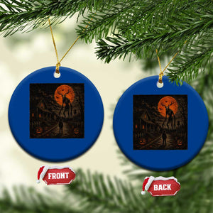 Wendigo Halloween Ceramic Ornament Vintage Deer Skull Spooky Night Graphic TS10 1pc Blue Print Your Wear