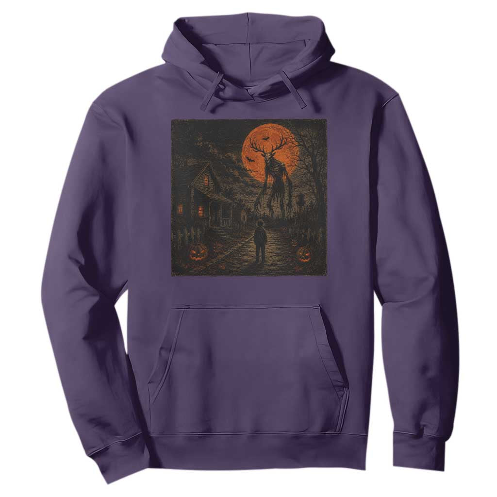 Wendigo Halloween Hoodie Vintage Deer Skull Spooky Night Graphic TS10 Purple Print Your Wear