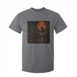 Wendigo Halloween T Shirt For Kid Vintage Deer Skull Spooky Night Graphic TS10 Charcoal Print Your Wear