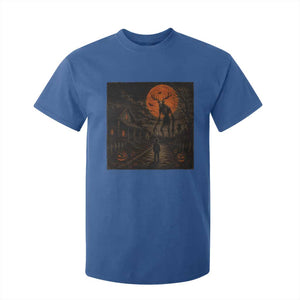 Wendigo Halloween T Shirt For Kid Vintage Deer Skull Spooky Night Graphic TS10 Royal Blue Print Your Wear