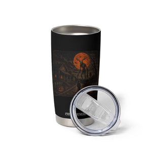 Wendigo Halloween Tumbler Cup Vintage Deer Skull Spooky Night Graphic TS10 Print Your Wear