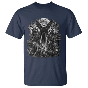 Cryptid Monsters Urban Legends T Shirt Vintage Dark Folklore Leave Before Dark Graphic TS10 Navy Print Your Wear