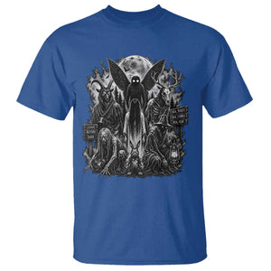 Cryptid Monsters Urban Legends T Shirt Vintage Dark Folklore Leave Before Dark Graphic TS10 Royal Blue Print Your Wear