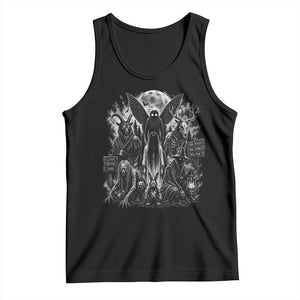 Cryptid Monsters Urban Legends Tank Top Vintage Dark Folklore Leave Before Dark Graphic TS10 Black Print Your Wear