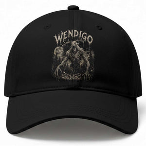 Wendigo Cryptid Monster Baseball Cap Heavy Metal Dark Fantasy Horror Graphic TS10 Print Your Wear