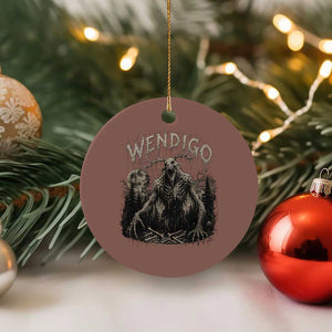Wendigo Cryptid Monster Ceramic Ornament Heavy Metal Dark Fantasy Horror Graphic TS10 1pc Mocha Print Your Wear