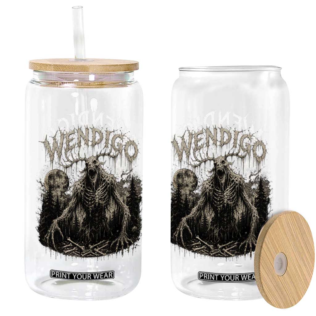 Wendigo Cryptid Monster Glass Can Heavy Metal Dark Fantasy Horror Graphic TS10 Print Your Wear