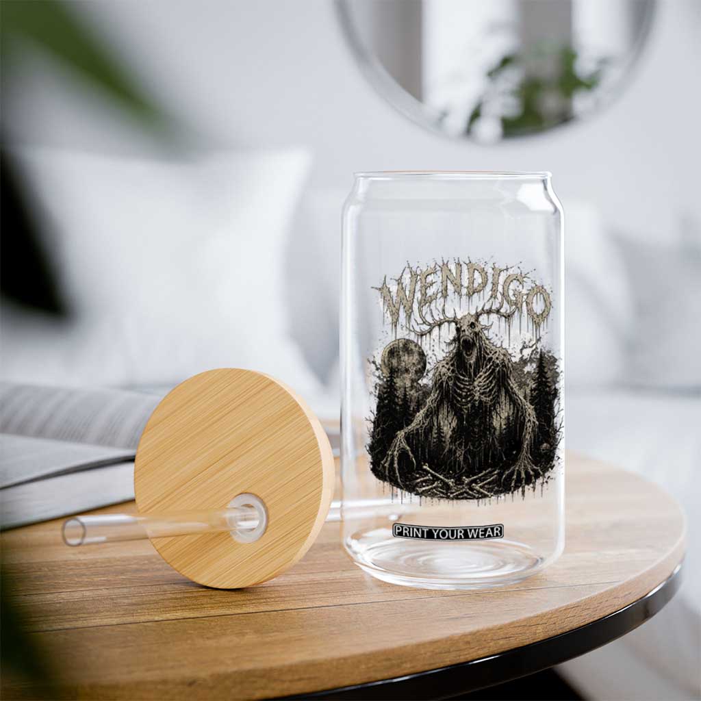 Wendigo Cryptid Monster Glass Can Heavy Metal Dark Fantasy Horror Graphic TS10 Print Your Wear