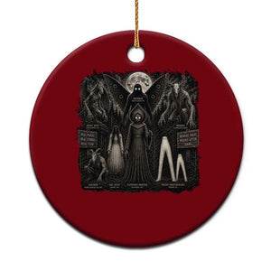 American Folklore Cryptids Mothman Wendigo Jersey Devil Graphic Ceramic Ornament Gothic Dark Fantasy Vintage Spooky Monster