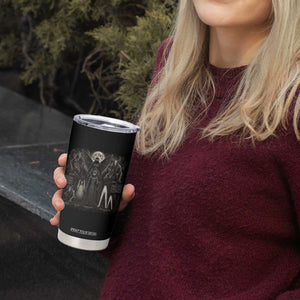 American Folklore Cryptids Mothman Wendigo Jersey Devil Graphic Tumbler Cup Gothic Dark Fantasy Vintage Spooky Monster