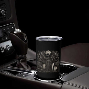 American Folklore Cryptids Mothman Wendigo Jersey Devil Graphic Tumbler Cup Gothic Dark Fantasy Vintage Spooky Monster