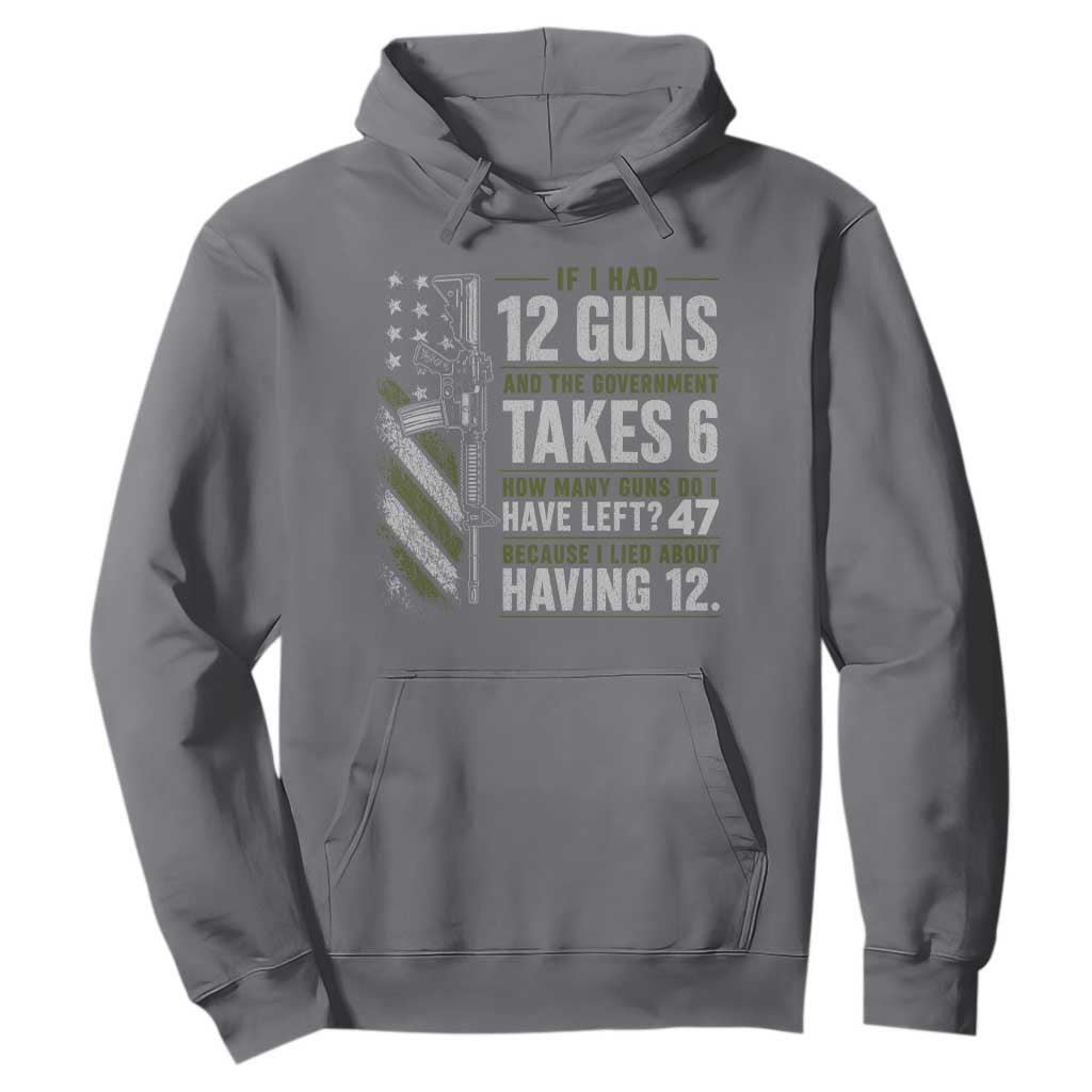 If I Had 12 Guns and The Government Math Second Amendment Hoodie TS10 Charcoal Print Your Wear