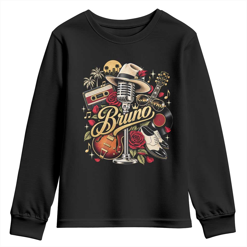 Vintage Classic 70s 80s Country Rodeo Music Cowboy Boots Rose Graphic Youth Sweatshirt