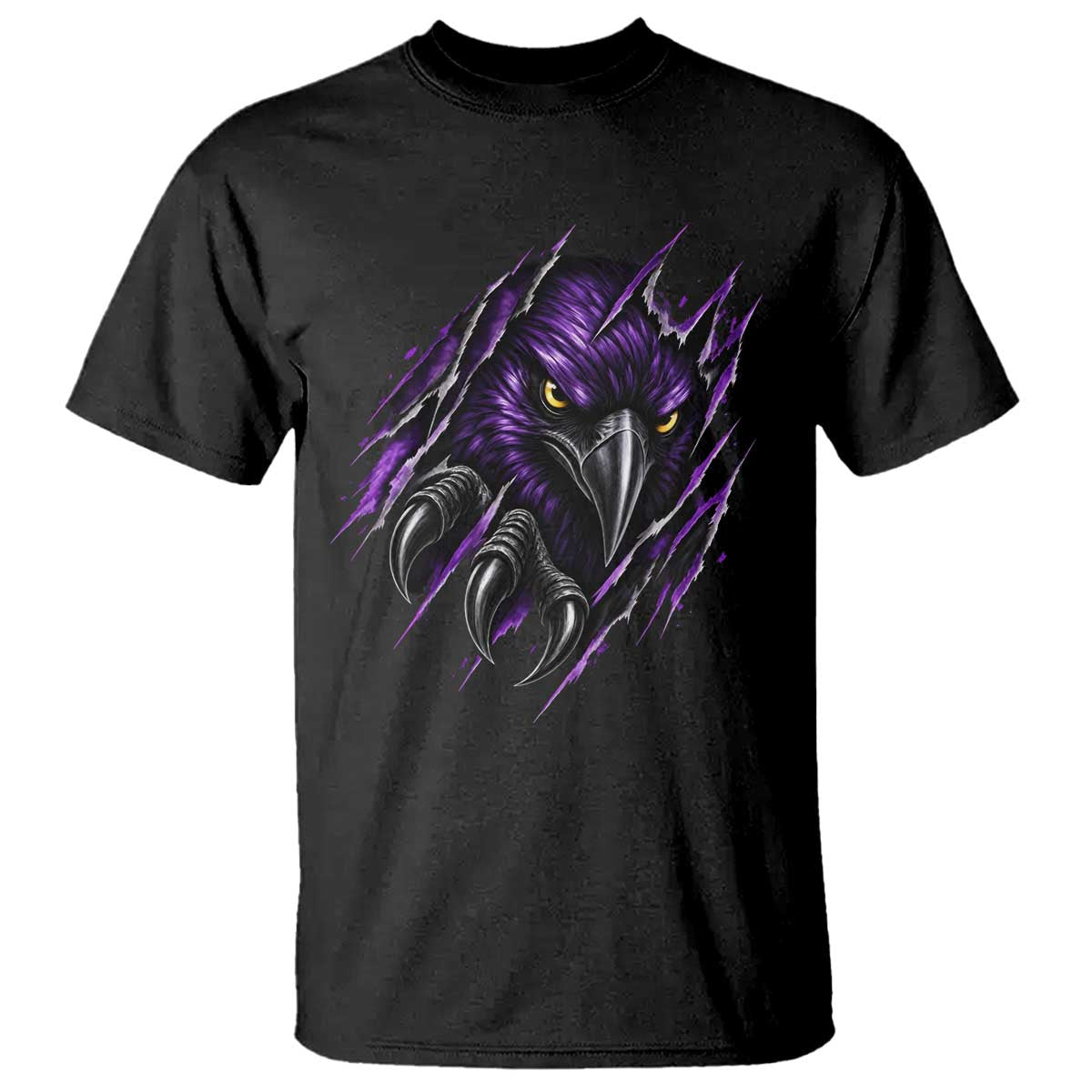 Vintage Game Day Purple Raven Sport Fan T Shirt