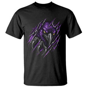 Vintage Game Day Purple Raven Sport Fan T Shirt