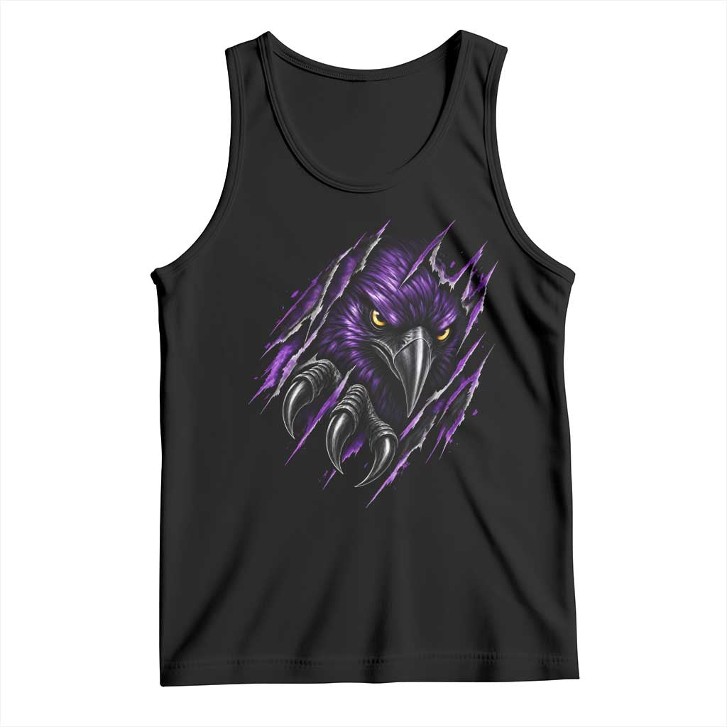 Vintage Game Day Purple Raven Sport Fan Tank Top