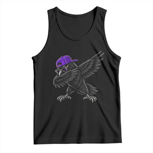 Game Day Dabbing Raven Tank Top Sport Fan Cool Bird Aesthetic