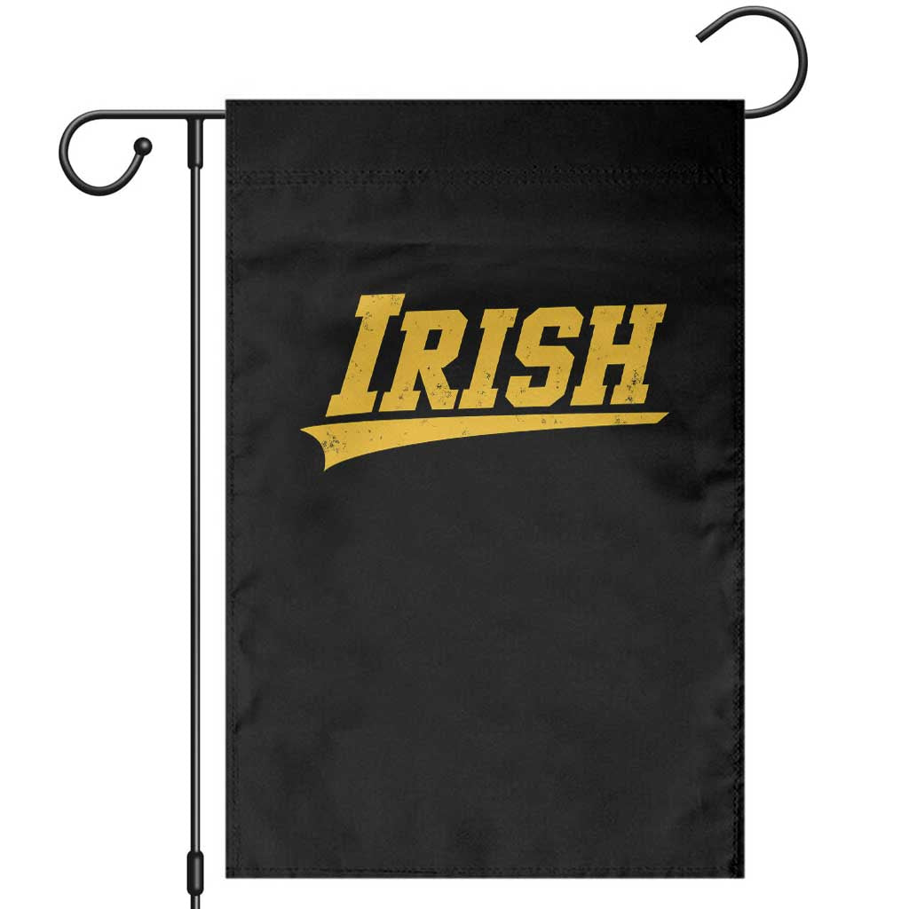 Retro Varsity Vintage Irish Garden Flag Classic Yellow Print Athletic Game Day Graphic
