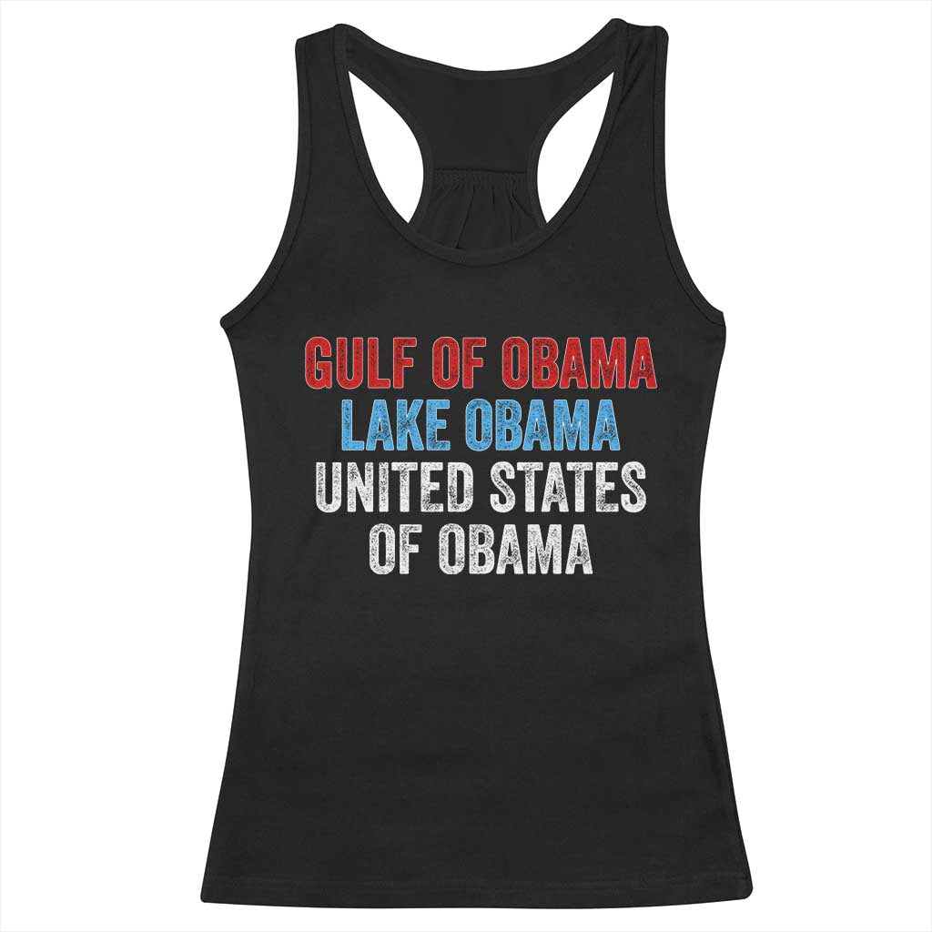 Gulf of Obama Lake Obama United States Racerback Tank Top