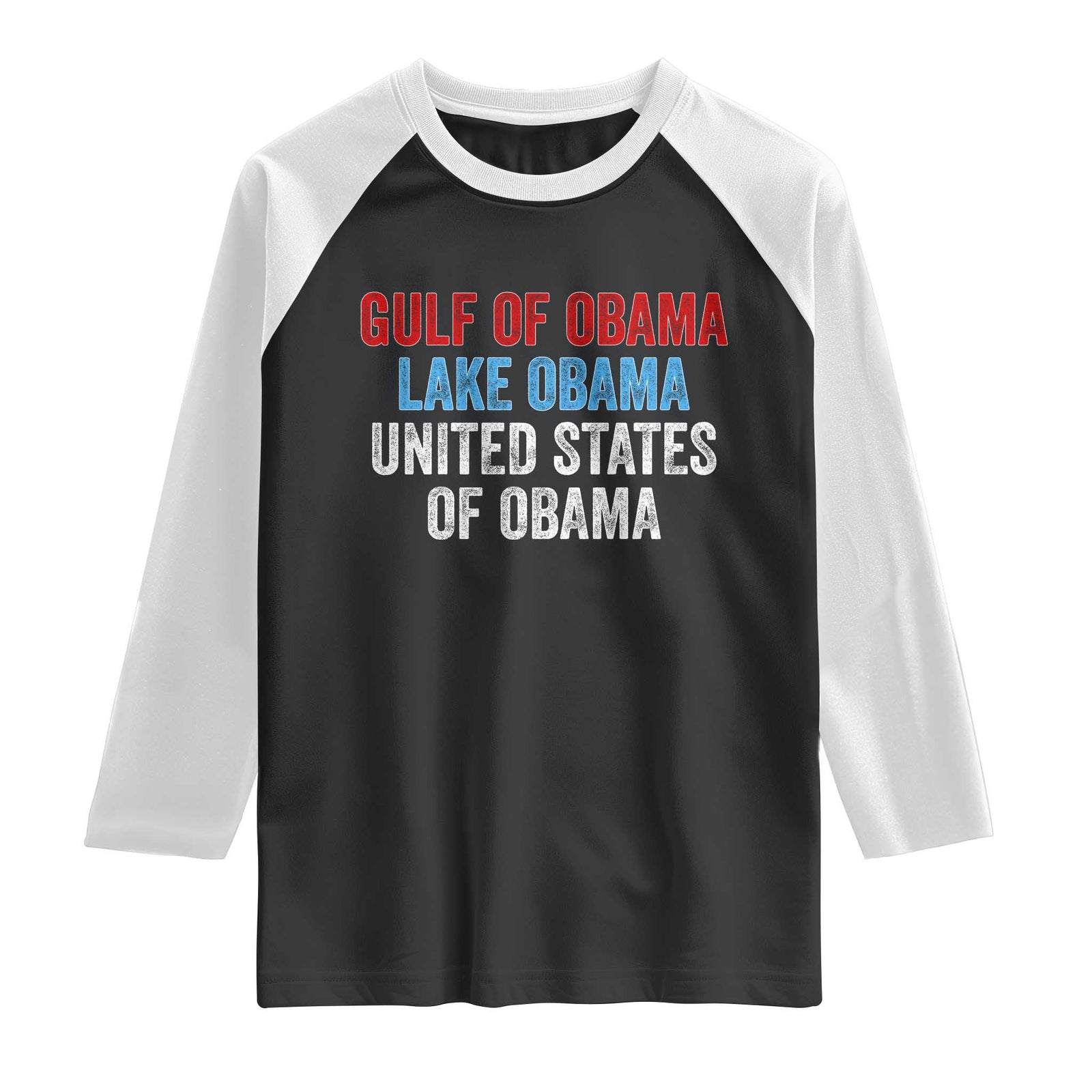 Gulf of Obama Lake Obama United States Raglan Shirt