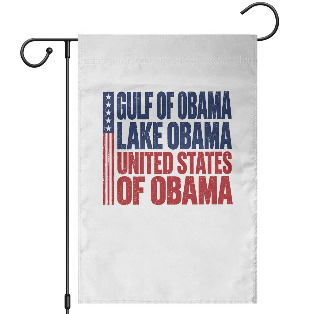Gulf of Obama Lake Obama United States Garden Flag Vintage American Flag