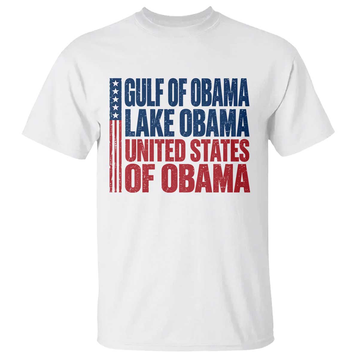 Gulf of Obama Lake Obama United States T Shirt Vintage American Flag
