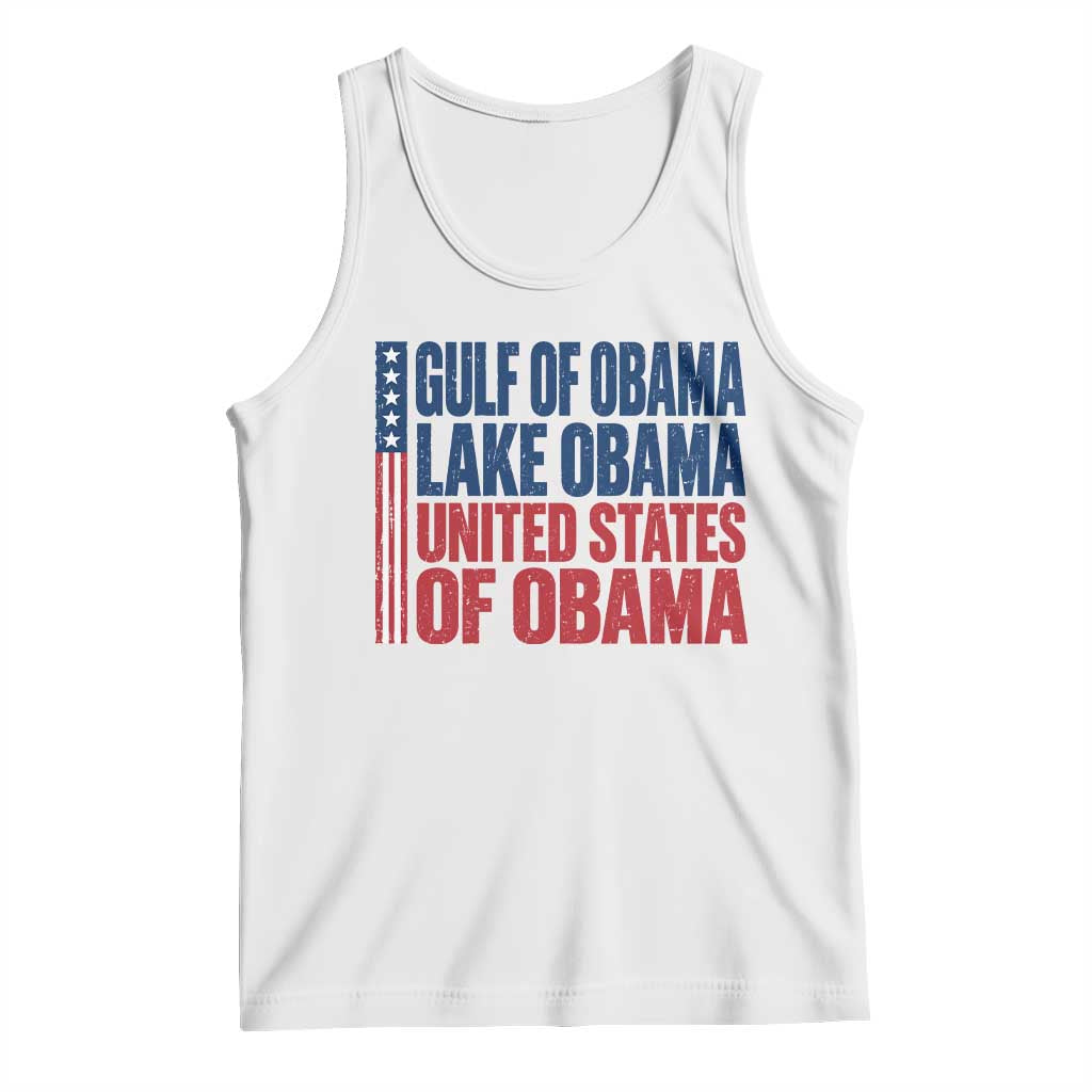 Gulf of Obama Lake Obama United States Tank Top Vintage American Flag