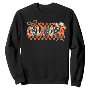 Oklahoma Orange Cowboy Hat Western Coquette Game Day Sweatshirt Retro Western State Pride Aesthetic