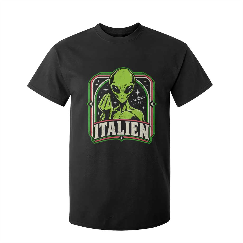 Italien Alien Italian Hand Gesture Sci Fi T Shirt For Kid Funny UFO Humor Pop Art Aesthetic