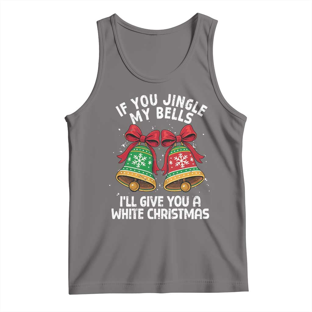 Jingle Bell Christmas Tank Top Funny Naughty White Elephant Gag Gift Exchange TS10 Deep Heather Print Your Wear