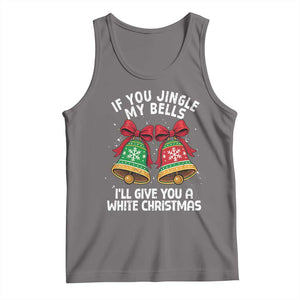 Jingle Bell Christmas Tank Top Funny Naughty White Elephant Gag Gift Exchange TS10 Deep Heather Print Your Wear