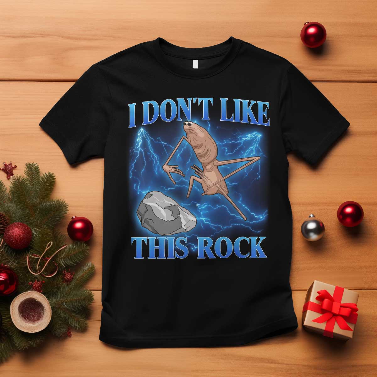 Marcus The Worm Meme T Shirt I Don't Like This Rock Bootleg TS10 Black Print Your Wear