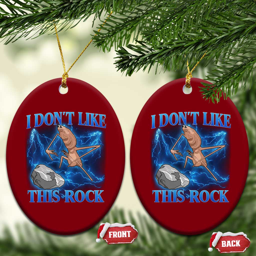 Marcus The Worm Meme Ceramic Ornament I Don't Like This Rock Bootleg TS10 Print Your Wear