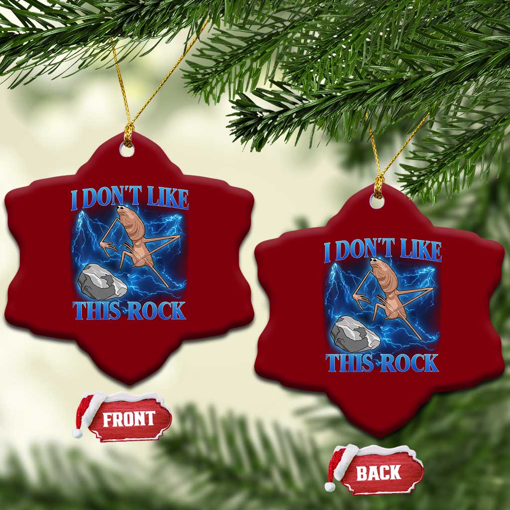 Marcus The Worm Meme Ceramic Ornament I Don't Like This Rock Bootleg TS10 Print Your Wear