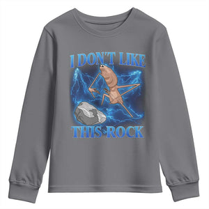 Marcus The Worm Meme Youth Sweatshirt I Don't Like This Rock Bootleg TS10 Charcoal Print Your Wear