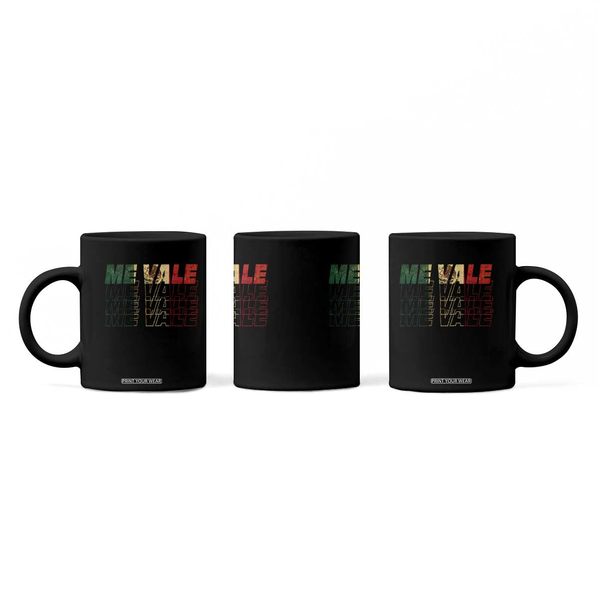 Me Vale Mexican Flag Coffee Mug Sarcastic Saying Latino Spanish Slang TS10 Print Your Wear